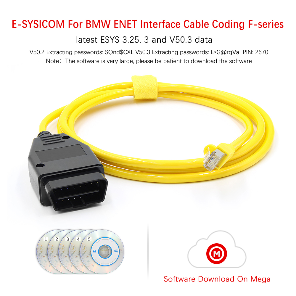 Ecu Programmer For Bmw F Series - Кабель ENET Ethernet Refresh Interface для