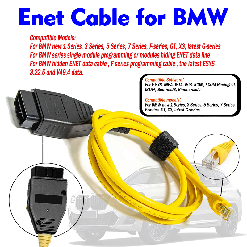 Кабель OBDII Ethernet RJ45 для – обзор и цена Ecu Programmer For Bmw F Series
